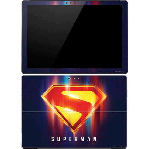 Superman 2025 Energy Shield Neon Emblem Surface Pro 4 Skin